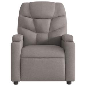 VidaXL Fauteuil verstelbaar stof taupe