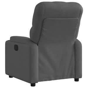 VidaXL Fauteuil verstelbaar stof donkergrijs