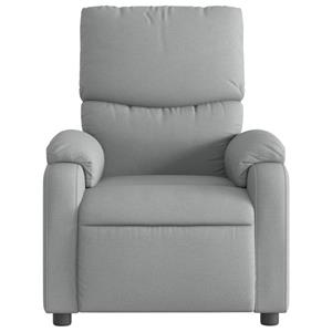 VidaXL Fauteuil verstelbaar stof lichtgrijs