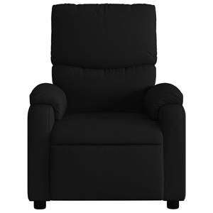 VidaXL Fauteuil verstelbaar stof zwart