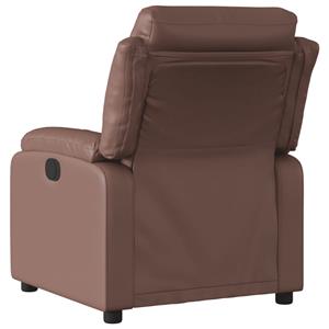 VidaXL Fauteuil verstelbaar kunstleer bruin