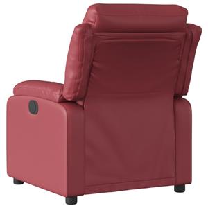 VidaXL Fauteuil verstelbaar kunstleer wijnrood
