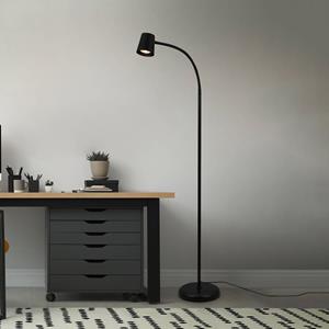 Briloner Vloerlamp Skriva, justeerbaar, GU10, zwart