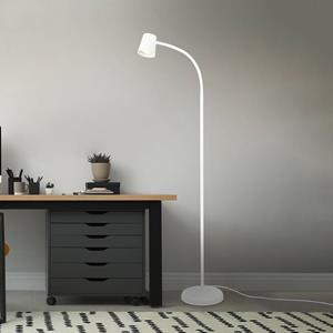 Briloner Vloerlamp Skriva, justeerbaar, GU10, wit