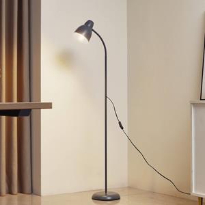 LINDBY Vloerlamp  Tebbi, blauw, metaal, hoogte 150 cm