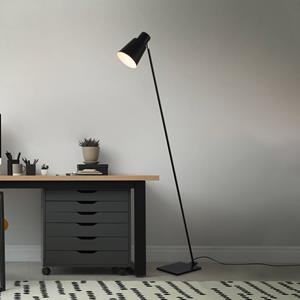 Briloner Vloerlamp Ekko, justeerbaar, E27, zwart