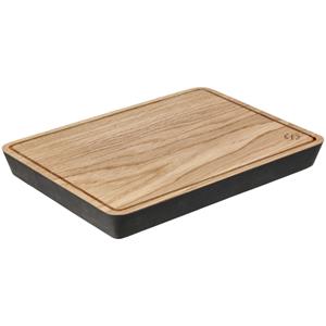 Vega Eetplank Simeto; 32x24x3 cm (LxBxH); eiken/zwart; rechthoekig