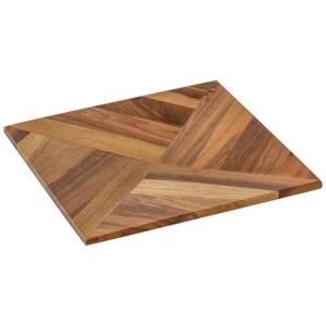 Vega Eetplank Carbo; 18.4x18.4x1.9 cm (LxBxH); walnoot; conisch