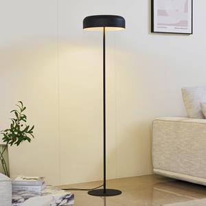 LINDBY Vloerlamp  Edion, zwart, metaal
