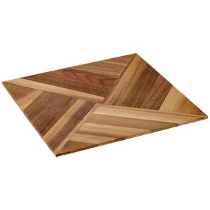 Vega Eetplank Carbo; 23.1x23.1x1.8 cm (LxBxH); walnoot; conisch