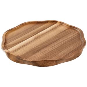 Vega Eetplank Elvo; 29.8x2 cm (ØxH); walnoot; rond
