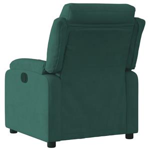 VidaXL Fauteuil verstelbaar fluweel donkergroen