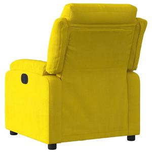 VidaXL Fauteuil verstelbaar fluweel geel