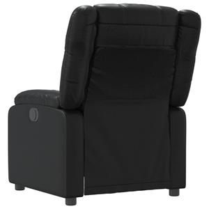 VidaXL Fauteuil verstelbaar kunstleer zwart