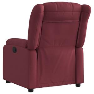 VidaXL Fauteuil verstelbaar stof wijnrood