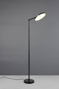 Reality Leuchten LED vloerlamp Mondello, mat zwart, dimbaar, draaibaar