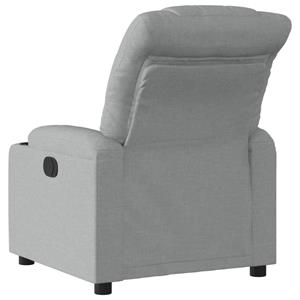 VidaXL Fauteuil verstelbaar stof lichtgrijs