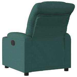 VidaXL Fauteuil verstelbaar stof donkergroen