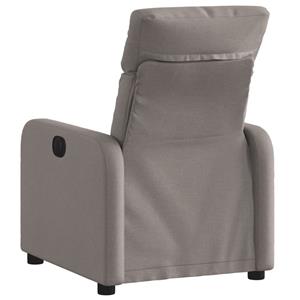 VidaXL Fauteuil verstelbaar stof taupe
