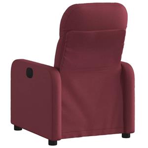 VidaXL Fauteuil verstelbaar stof wijnrood