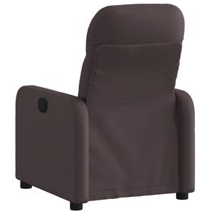 VidaXL Fauteuil verstelbaar stof donkerbruin