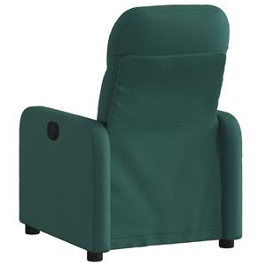 VidaXL Fauteuil verstelbaar stof donkergroen