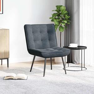 VidaXL Relaxstoel 64x74x84 cm fluweel donkergrijs