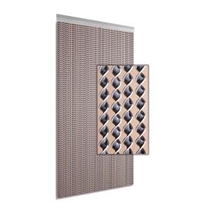 Degor Deurgordijn/vliegengordijn Nova Grijs/wit 90x210cm