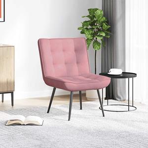 VidaXL Relaxstoel 64x74x84 cm fluweel roze