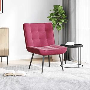VidaXL Relaxstoel 64x74x84 cm fluweel wijnrood