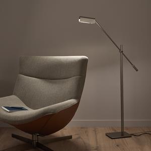 AM.PM Gearticuleerde staande lamp, leeslamp, satijnnikkel, Phili