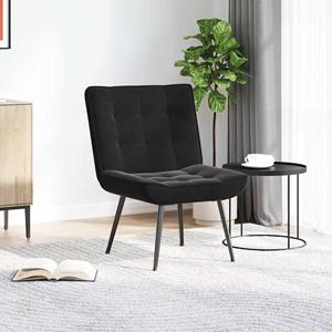 VidaXL Relaxstoel 64x74x84 cm fluweel zwart