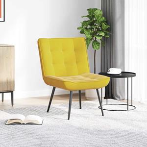 VidaXL Relaxstoel 64x74x84 cm fluweel geel