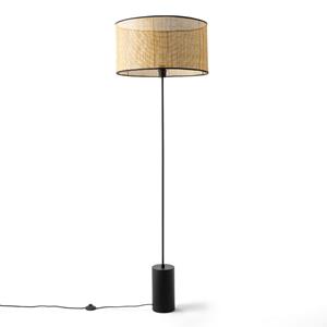 LA REDOUTE INTERIEURS Vloerlamp in metaal en rotan, Cara