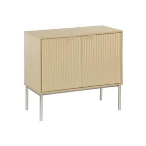 Sweeek  Dressoir met hout- en metaaleffect, 2 deuren 80cm