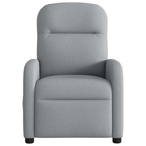 VidaXL Fauteuil verstelbaar stof lichtgrijs