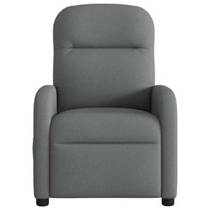 VidaXL Fauteuil verstelbaar stof donkergrijs