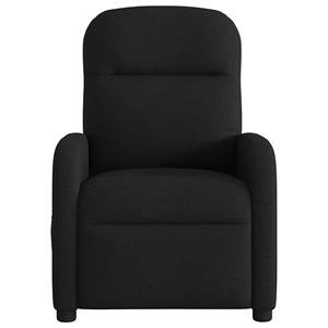VidaXL Fauteuil verstelbaar stof zwart