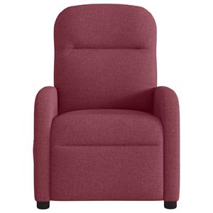 VidaXL Fauteuil verstelbaar stof wijnrood