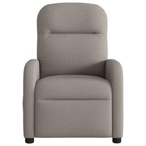 VidaXL Fauteuil verstelbaar stof taupe