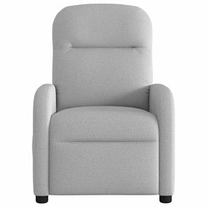 VidaXL Fauteuil verstelbaar stof wolk grijs