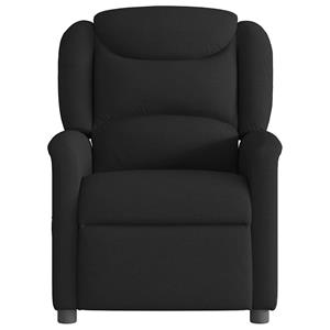 VidaXL Fauteuil verstelbaar stof zwart