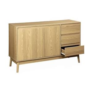 Sweeek  Houten dressoir 2 deuren en 3 lades