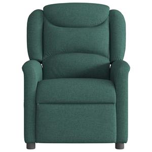 VidaXL Fauteuil verstelbaar stof donkergroen
