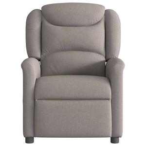 VidaXL Fauteuil verstelbaar stof taupe