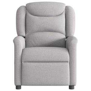 VidaXL Fauteuil verstelbaar stof wolk grijs