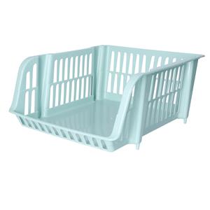 PlasticForte Stapelbare opbergmand - Mintgroen - 16 liter - kunststof - x 28 x 15 cm -