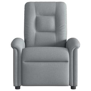 VidaXL Fauteuil verstelbaar stof lichtgrijs