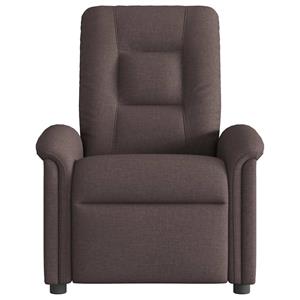 VidaXL Fauteuil verstelbaar stof donkerbruin