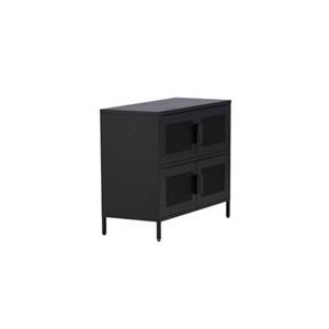 Fjôrd  Dressoir Zwart 90cm - Metaal - Nett